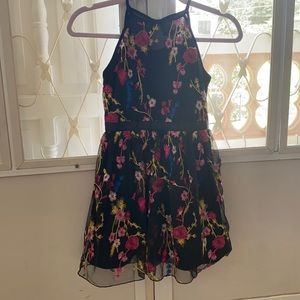 Flowers dress black
